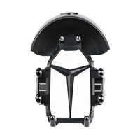 Support de téléphone en plastique pour vélo, fixation antichoc pour casque de vélo électrique avec pare-soleil de type pieuvre