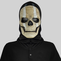 Disfraz de fantasma de Call of Duty para Halloween, máscara de látex de líneas dobles con estampado personalizado de Call of Duty, máscara de fantasma gritando espeluznante