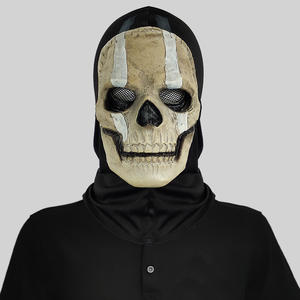 Costume de fantôme <span class=keywords><strong>Call</strong></span> <span class=keywords><strong>of</strong></span> <span class=keywords><strong>Duty</strong></span> d'Halloween Masque en latex double ligne imprimé <span class=keywords><strong>Call</strong></span> <span class=keywords><strong>of</strong></span> <span class=keywords><strong>Duty</strong></span> personnalisé Masque de fantôme hurlant effrayant - Product Image 5