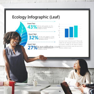 QDE 65 75 86 98 110 pollici lavagna interattiva intelligente senza fili 4K Touch Screen <span class=keywords><strong>Display</strong></span> conferenza - Product Image 3