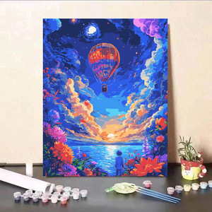 Pintura de Paisaje Moderna Hecha a Mano, Nueva Moda 2026, Impresión Digital DIY <span class=keywords><strong>para</strong></span> Decoración del Hogar, Pintura por Números Enmarcada - Product Image 2