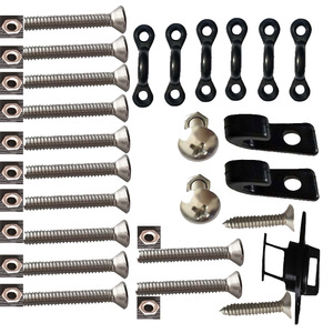 Boat Fitting Stainless Steel Screw <b>C</b> <b>Type</b> Hook J Hook Drain <b>Plug</b> Set For Kayak Canoe Repair Replacement - Product Image 2