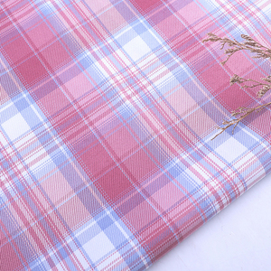 New Arrivals Wholesale Ready Goods Fashion Suiting Flannel Fabric Plaid Uniform Fabric Polyester - Product Image 3