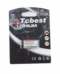 Tcbest low self-download rate Battery from <span class=keywords><strong>3</strong></span> V lithium LiMnO2 battery CR123A - Product Image 1
