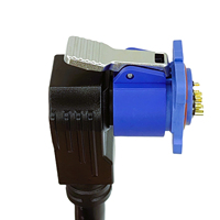 Connecteur étanche IP67 30A~50A M28 2+6 broches 2+5 broches pour échange de batterie EV avec câble personnalisé pour vélo électrique, AGV, trottinette