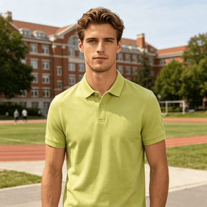<span class=keywords><strong>Polo</strong></span> in Lino e Seta 336, Antibatterico 7A, Protezione UV50+, Morbido e Rinfrescante, 40S 200GSM, 9 Colori, Taglie S-4XL, Casual e Business - Product Image 2