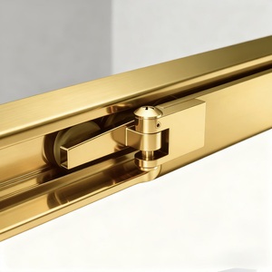 Marco de aluminio de vidrio templado de 6mm Puerta de <span class=keywords><strong>ducha</strong></span> recta Puerta de <span class=keywords><strong>ducha</strong></span> plegable interior Pantalla de <span class=keywords><strong>Ducha</strong></span> - Product Image 4