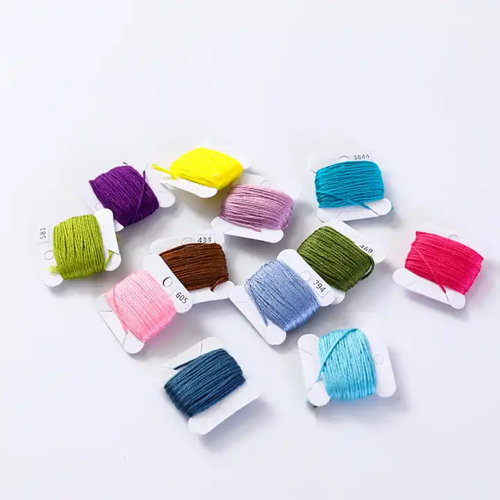 Embroidery Floss 50 Pcs Rainbow Color Embroidery Thread Cross Stitch Floss  