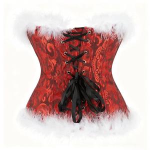 Corset de Noël sexy pour femmes, <span class=keywords><strong>bustier</strong></span> à lacets, <span class=keywords><strong>bustier</strong></span> désossé, lingerie, coupe de plumes, gilet de body, club, fête, discothèque - Product Image 6