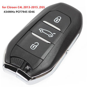 3 pulsante smart chiave dell'automobile di telecomando di telecomando Per Citroen C4L 434Mhz PCF 7945 Transponder Chip FCC ID 96742552ZD - Product Image 2