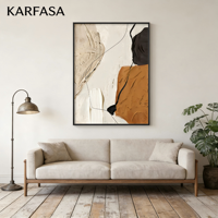 Peinture décorative sur toile abstraite pour salon, luxe léger, haut de gamme, murale, sur pied, anniversaire 2025, nouveau style, grande