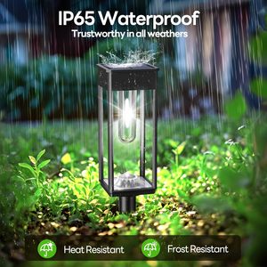 Coxseni Solar Pathway <b>Lights</b> 6 Pack 6500K LED Waterproof Outdoor Walkway <b>Landscape</b> <b>Light</b> for Yard Lawn - Product Image 6