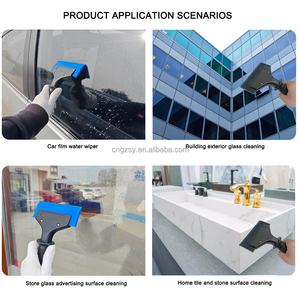 Nhôm xử lý Tuyết Băng xẻng cao su lưỡi thủy tinh Nước làm sạch giống cây chổi carbon xe bọc phim cửa sổ Tint <span class=keywords><strong>scraper</strong></span> B108 - Product Image 5