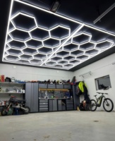 Luces LED Hexagonales KCX para Garaje, Luz de Panal para Estación de Trabajo, Iluminación LED para Sala de Exhibición y Oficina