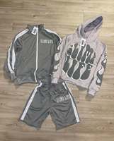 Ensemble de survêtement deux pièces pour homme, léger, grande taille, respirant, séchage rapide, avec veste et t-shirt