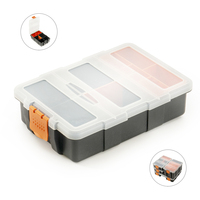 Rangement transparent en plastique Séparateurs en plastique amovibles Organisateurs de pièces de quincaillerie de stockage polyvalents et durables Boîte à outils