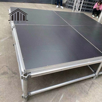 Clip Stage 4ftX8ft 4ftX4ft Plate-forme de scène de concert d'événement en aluminium détachable portable