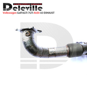 Tuyau de descente en acier inoxydable Deleville 304 adapté pour Volkswagen <span class=keywords><strong>Golf</strong></span> 6 <span class=keywords><strong>GTI</strong></span>/<span class=keywords><strong>Golf</strong></span> <span class=keywords><strong>7</strong></span> <span class=keywords><strong>GTI</strong></span> <span class=keywords><strong>Golf</strong></span> 6/<span class=keywords><strong>7</strong></span> <span class=keywords><strong>GTI</strong></span> modifié avec downpip de catalyseur - Product Image 5