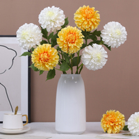 Fleurs artificielles de chrysanthème à tête unique Échantillons gratuits Expédition rapide