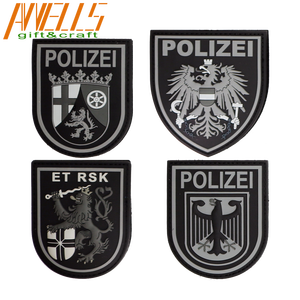 <span class=keywords><strong>Patch</strong></span> en PVC souple AWELLS Factory Custom 3D Embossed German Polizei Berlian avec fermeture auto-agrippante, unité spéciale Justiz, <span class=keywords><strong>patch</strong></span> tactique en PVC - Product Image 5
