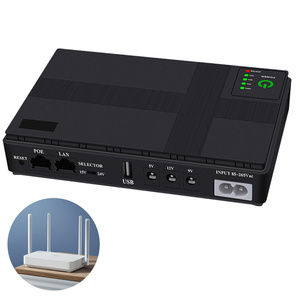 Mini onduleur DC POE, alimentation électrique, capacité de la batterie 10400mAh, monophasé, écran LCD, alimentation sans interruption pour routeur WiFi, 60Hz - Product Image 1