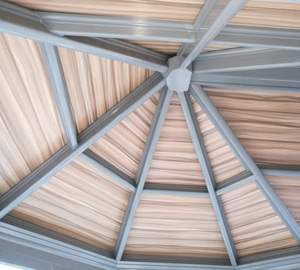 Bajo costo invierno aluminio jardín al aire libre pirámide cúpula geodésica casa de cristal casas de campo - Product Image 3