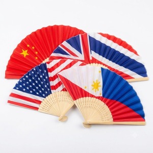 Abanico Plegable de Bambú con Diseño de Bandera Nacional Personalizada, Abanico de Mano con Forma de Libélula, Arte Folclórico, Regalo Empresarial, Venta al Por Mayor - Product Image 4
