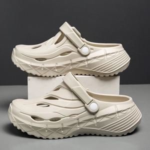 Chaussons d'extérieur pour hommes, sabots, sandales, semelle épaisse en EVA, confortables, antidérapantes, chaussures de plage d'été, chaussures de tous les jours - Product Image 1