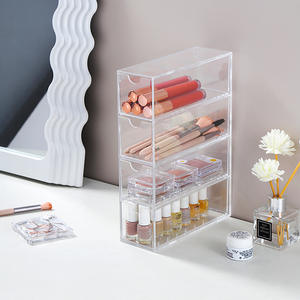 Occhiali trasparenti custodia un pezzo con 4 cassetti acrilico occhiali da sole Display Organizer scatola di immagazzinaggio multiuso Organizer <span class=keywords><strong>Box</strong></span> - Product Image 5