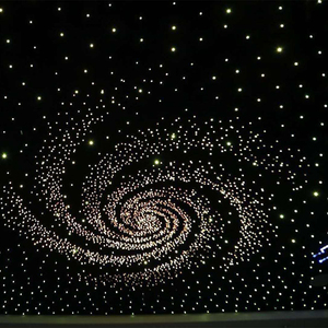 Panneau acoustique en fibre optique LED 7 couleurs personnalisé en feutre PET capacité d'absorption acoustique pour panneaux de <span class=keywords><strong>plafond</strong></span> étoiles filantes planètes - Product Image 2