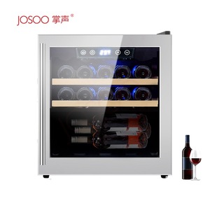 Enfriador de <span class=keywords><strong>vino</strong></span> de 14 botellas Mini refrigerador 220V Enfriadores de <span class=keywords><strong>vino</strong></span> inoxidables Puertas de bodega de <span class=keywords><strong>vino</strong></span> de metal Nevera con compresor - Product Image 1