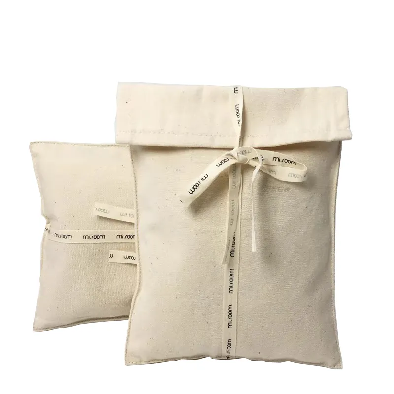 高級布ジュエリー化粧品封筒ダストバッグ用カスタムフラップコットン生地封筒ギフト包装バッグ