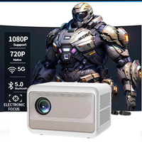 Mini projecteur intelligent C1 1080p, 30-150 pouces, stéréo HIFI, home cinéma portable, Android 11, vidéo LCD