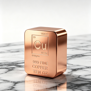Barra de Cobre Puro 999, 10 Oz, Forma Cuadrada, Lingote de Metal Puro Sin Aleación - Product Image 2