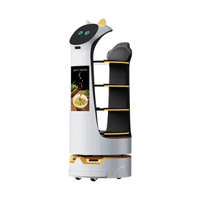 Anseboo Electric Food Delivery Vehicle Robot Restaurant Waiter Service Robot For Restaurant Coffee Shop Hotel And Fast Food Shop