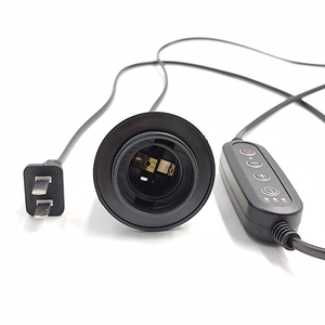 Enchufe de cable del Himalaya <span class=keywords><strong>E27</strong></span> E14 portalámparas interruptor de atenuación cable negro Cable de EE. UU. atenuador de inserción plana de 2 pines personalizar cable de alimentación y enchufe - Product Image 6