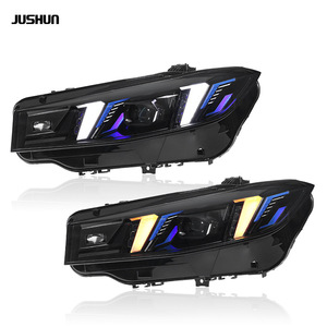 Ensemble de phares Jushun pour BMW Série 3 G20, double couleur LED DRL, style laser - Product Image 1