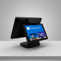 Nouveau prix d'usine 17 pouces Écran tactile double Monoblocs POS Écran tactile double POS Système POS Android