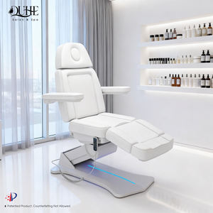 <span class=keywords><strong>Table</strong></span> <span class=keywords><strong>de</strong></span> <span class=keywords><strong>massage</strong></span> et lit <span class=keywords><strong>de</strong></span> beauté électrique multifonction blanc, inclinable avec 4 moteurs, lit courbé pour extensions <span class=keywords><strong>de</strong></span> cils et esthétique - Product Image 1