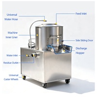 Machine à éplucher les fruits et légumes automatique en acier inoxydable pour manioc, gingembre, carotte, pomme de terre, oignon rouge, haute capacité de lavage
