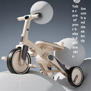 Pédale de vélo d'équilibre pour bébés de 1 à 3 ans, tricycle à 3 roues avec auvent pour enfants, garçons et filles - Product Image 3