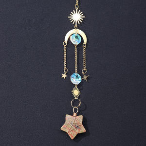 Estrella de cristal colgante Suncatcher cristal natural Sun Catcher piedra curativa cuarzo artesanía estrella cristal Suncatcher - Product Image 6