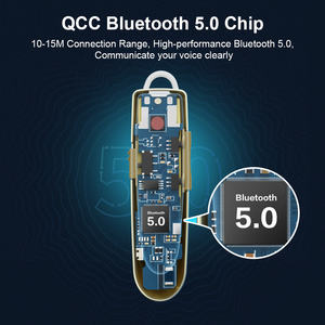 Vente en gros Mini casque Bluetooth QCC 5.0 crochet d'oreille sans fil casque intra-auriculaire voiture <span class=keywords><strong>sport</strong></span> Bluetooth stéréo écouteur à oreille unique - Product Image 2