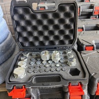 114pcs Kit d'outils de réparation de filetage de clé de bouchon de carter de vidange de carter d'huile
