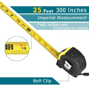 Nuevas Cintas Métricas Retráctiles de ABS de 5m/16 pies con Impresión de Logotipo - Product Image 5