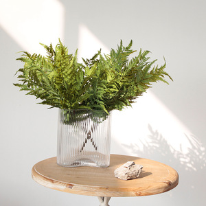 ต้นเฟิร์นประดิษฐ์ในกระถาง ต้นไม้สีเขียวสัมผัสนุ่มเหมือนจริง ทำจากพลาสติก เหมาะสำหรับงานแต่งงาน ตกแต่งผนังต้นไม้ และการจัดสวน - Product Image 4