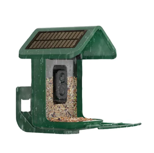 Mangeoire intelligente pour oiseaux 2.7L avec caméra à énergie solaire 2K Live Feed Cam pour Backyard AI Identifier Auto Capture <span class=keywords><strong>Bird</strong></span> Videos Pictures - Product Image 1