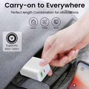 Schitec Wholesales 20W <b>Type</b> <b>c</b> Charger Set Fast Charging Wall Plug Usb Charger with 60w Usb <b>c</b> Cable for Mobile Device Charging - Product Image 3