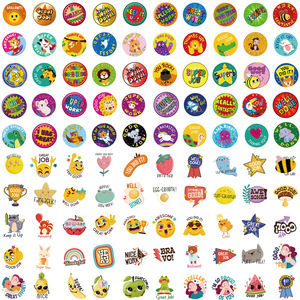 100 Uds pegatinas de recompensa <span class=keywords><strong>para</strong></span> niños y <span class=keywords><strong>estudiantes</strong></span> <span class=keywords><strong>para</strong></span> botella de pared libro vinilo buen trabajo dibujos animados chico regalo pegatina de grafiti - Product Image 3