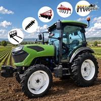 Tracteur agricole certifié CE LAWNIO avec cabine en option, haute efficacité de travail pour le transport agricole